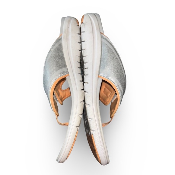 Ryka Womens Size 11 Flip Flop Sandals Silver and Orange - Picture 3 of 7